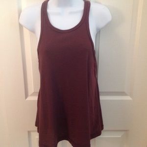 SOLD_Free People Racerback Ribbed Swing Tank Top Tee Sz S/P